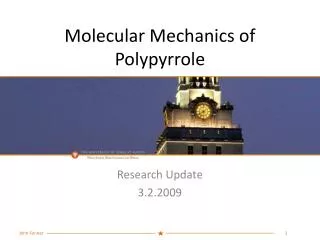 Molecular Mechanics of Polypyrrole