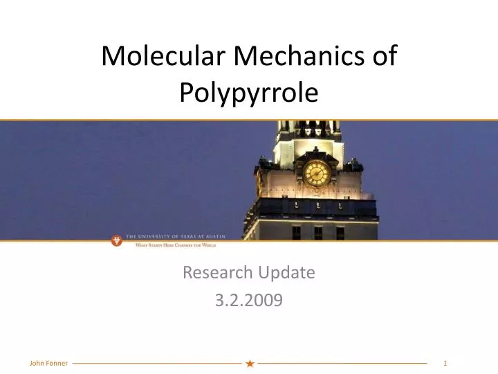 molecular mechanics of polypyrrole