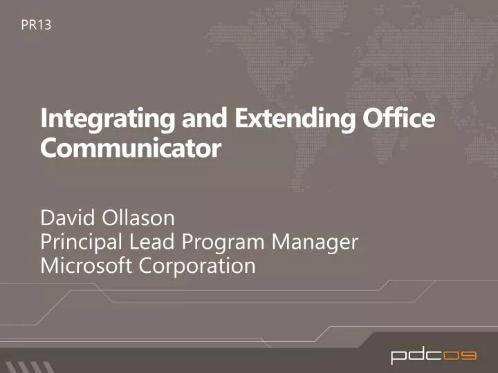 integrating and extending office communicator