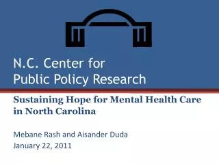 N.C. Center for Public Policy Research