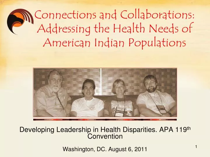 developing leadership in health disparities apa 119 th convention washington dc august 6 2011