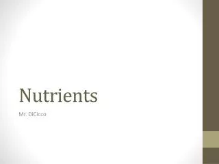nutrients
