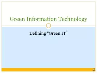 green information technology