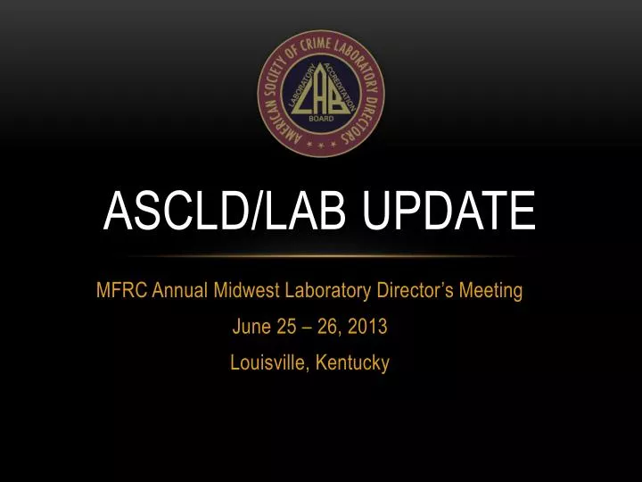 ascld lab update