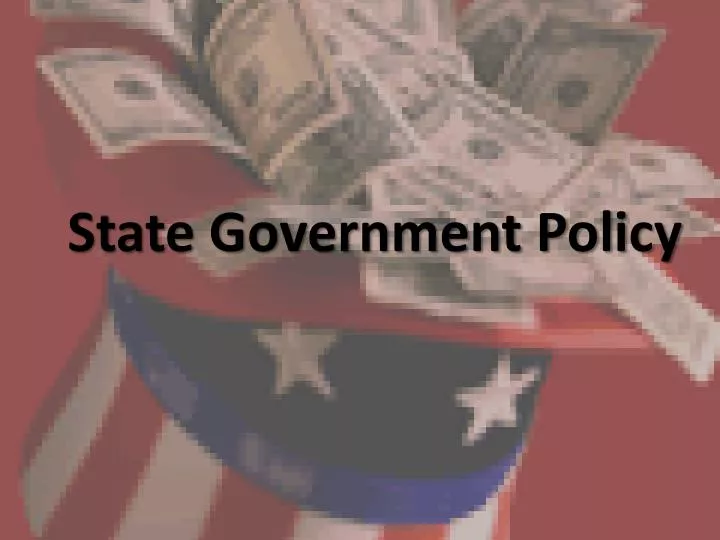 state government policy