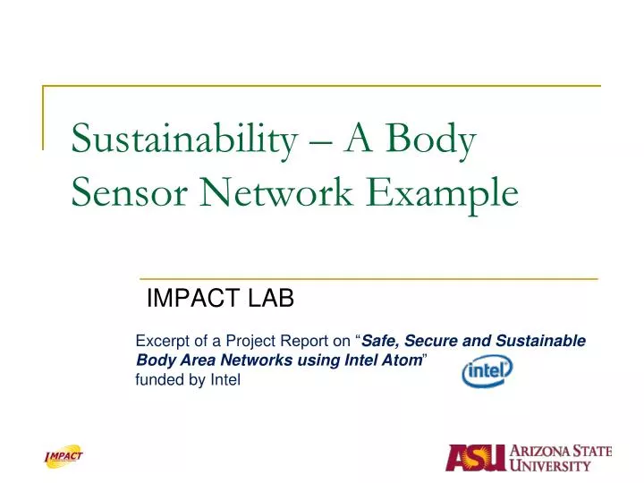 sustainability a body sensor network example