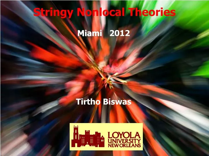 stringy nonlocal theories