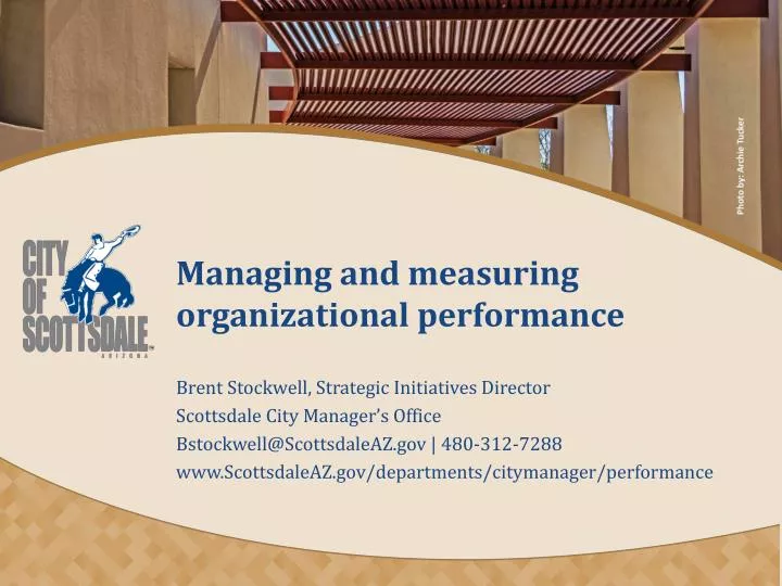 managing and measuring organizational performance