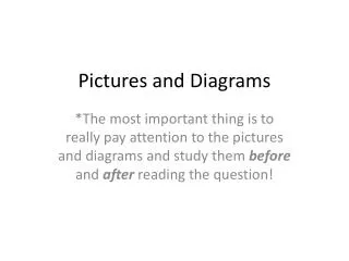 Pictures and Diagrams