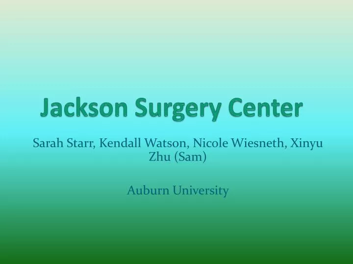 jackson surgery center