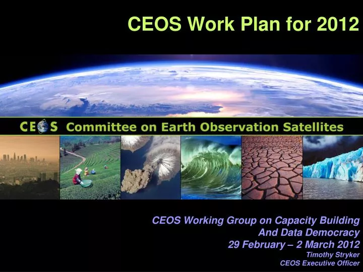 ceos work plan for 2012