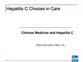 Hepatitis C Choices in Care