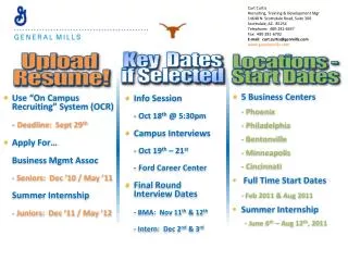Key Dates if Selected