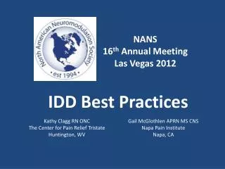IDD Best Practices