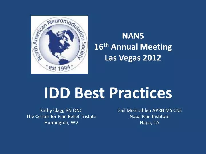 idd best practices