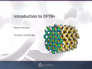 Introduction to DFTB+