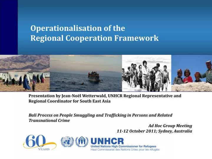 operationalisation of the regional cooperation framework
