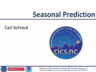 Seasonal Prediction