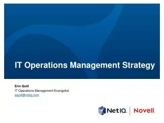 IT Operations Management Strategy