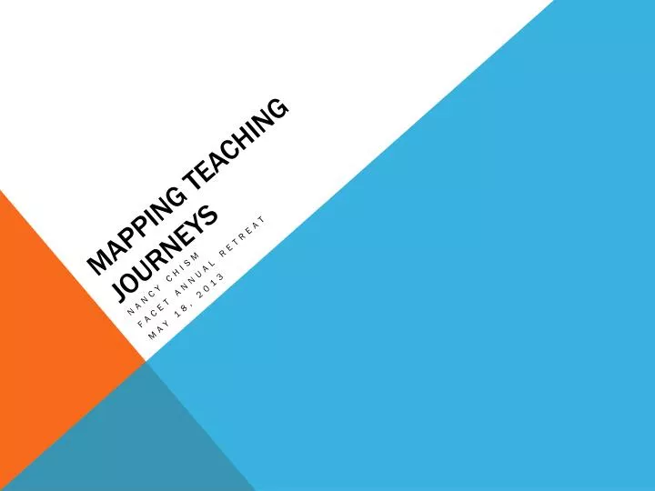 mapping teaching journeys