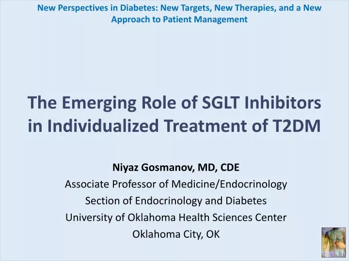 the emerging role of sglt inhibitors in individualized treatment of t2dm