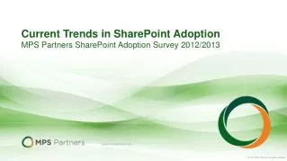Current Trends in SharePoint Adoption
