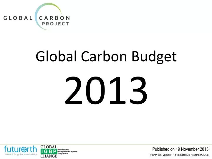 global carbon budget