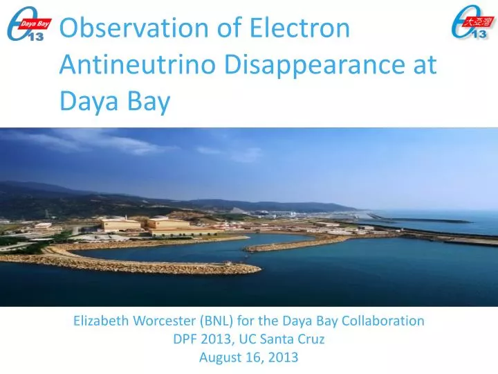 observation of electron antineutrino disappearance at daya bay