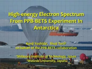 High-energy Electron Spectrum From PPB-BETS Experiment In Antarctica