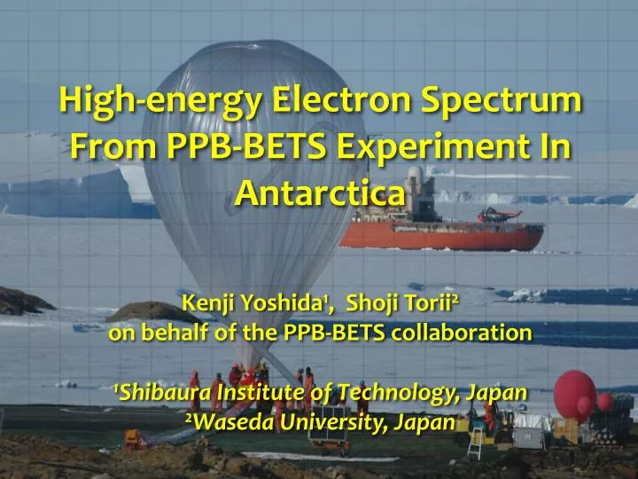 high energy electron spectrum from ppb bets experiment in antarctica