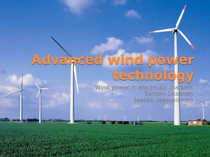 advanced wind power technology