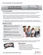 Lean Six Sigma Black Belt Blended Learning Program - slide 1