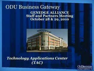Technology Applications Center (TAC)