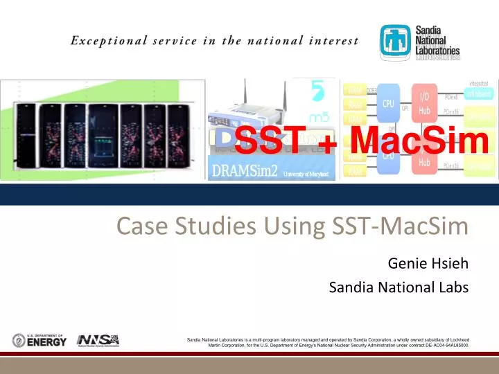 case studies using sst macsim