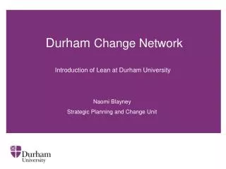 Durham Change Network