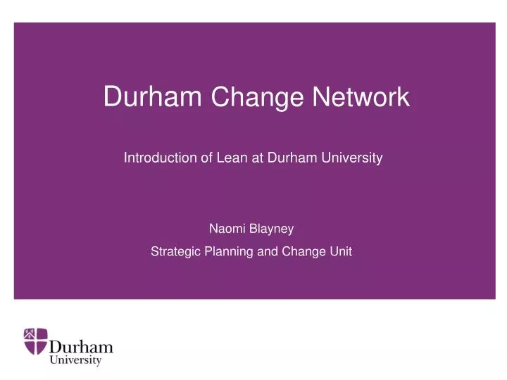 durham change network