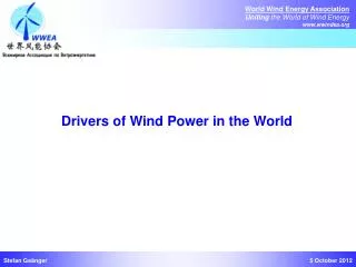 Drivers of Wind Power in the World