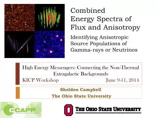 Combined Energy Spectra of Flux and Anisotropy Identifying Anisotropic Source Populations of Gamma-rays or Neutrino