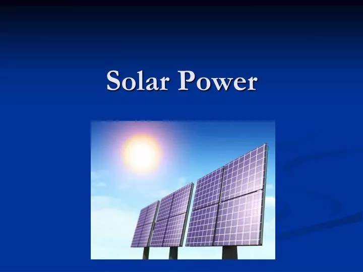 solar power