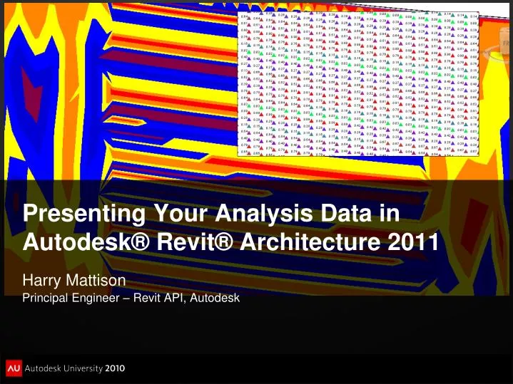 presenting your analysis data in autodesk revit architecture 2011