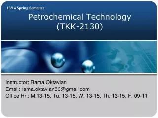 Petrochemical Technology (TKK-2130)