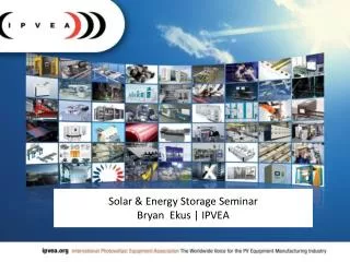 Solar &amp; Energy Storage Seminar Bryan Ekus | IPVEA