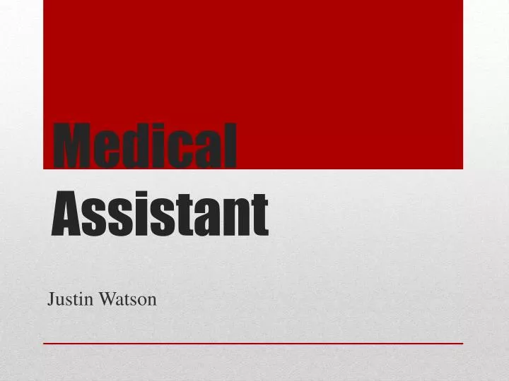 medical assistant