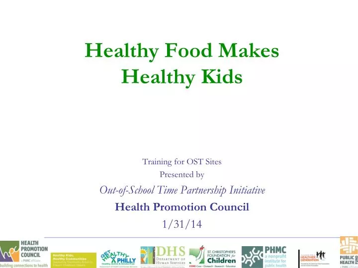 healthy food makes healthy kids
