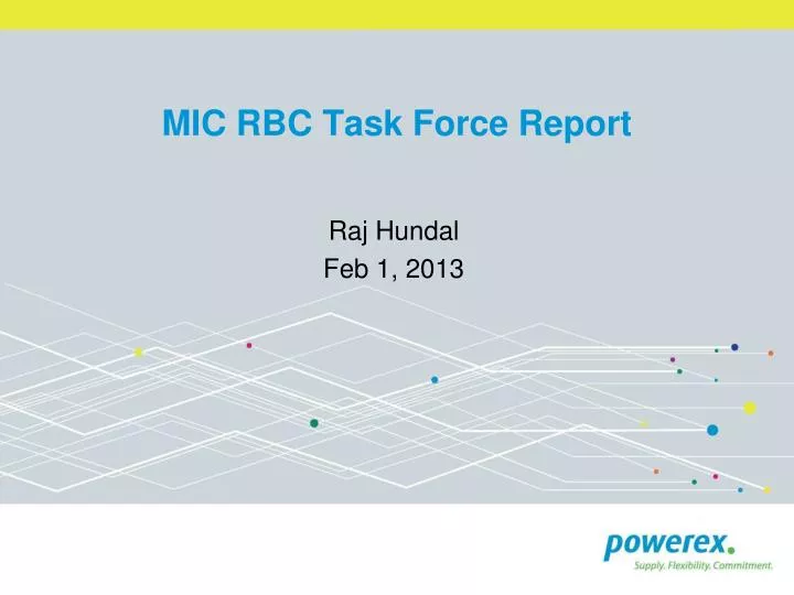 mic rbc task force report