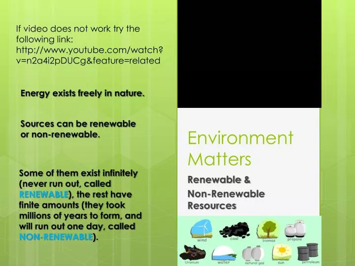 environment matters