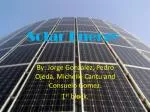Solar Energy - slide 1