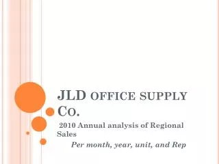 JLD office supply Co.