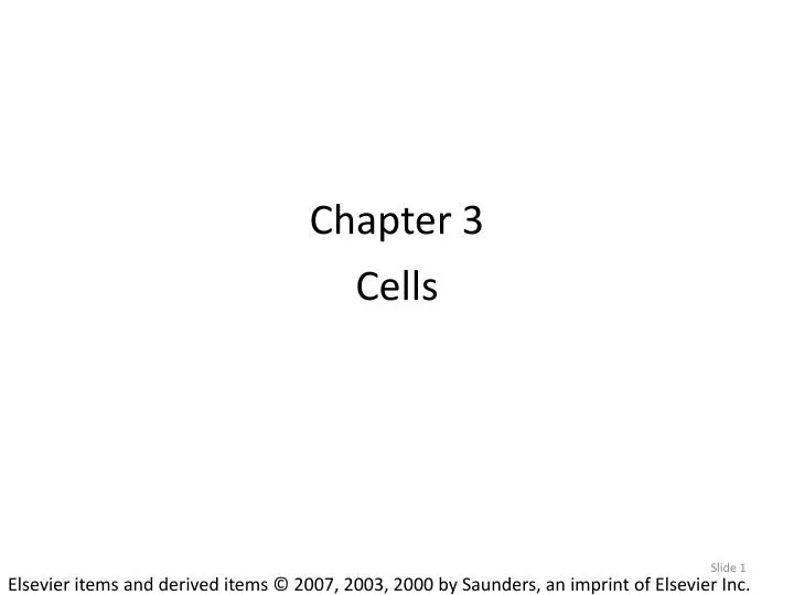 chapter 3 cells