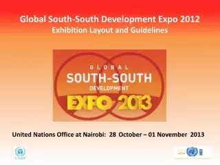 Global South-South Development Expo 2012 Exhibition Layout and Guidelines